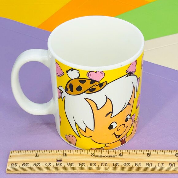 Vintage 1993 The Flintstones Pebbles Bamm-Bamm Coffee Mug, Valentine Day Gift - Picture 9 of 10